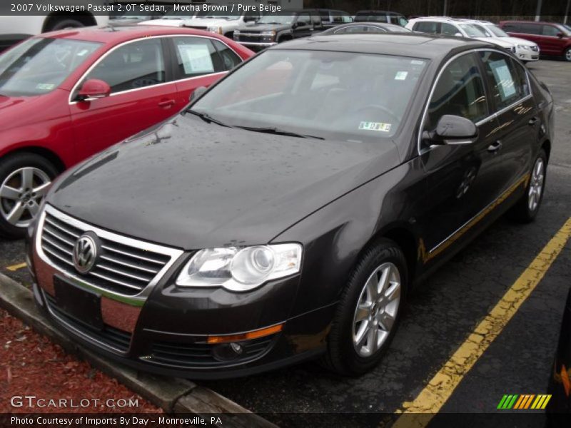Mocha Brown / Pure Beige 2007 Volkswagen Passat 2.0T Sedan