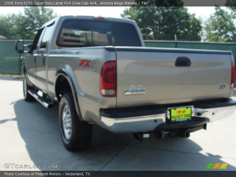 Arizona Beige Metallic / Tan 2005 Ford F250 Super Duty Lariat FX4 Crew Cab 4x4