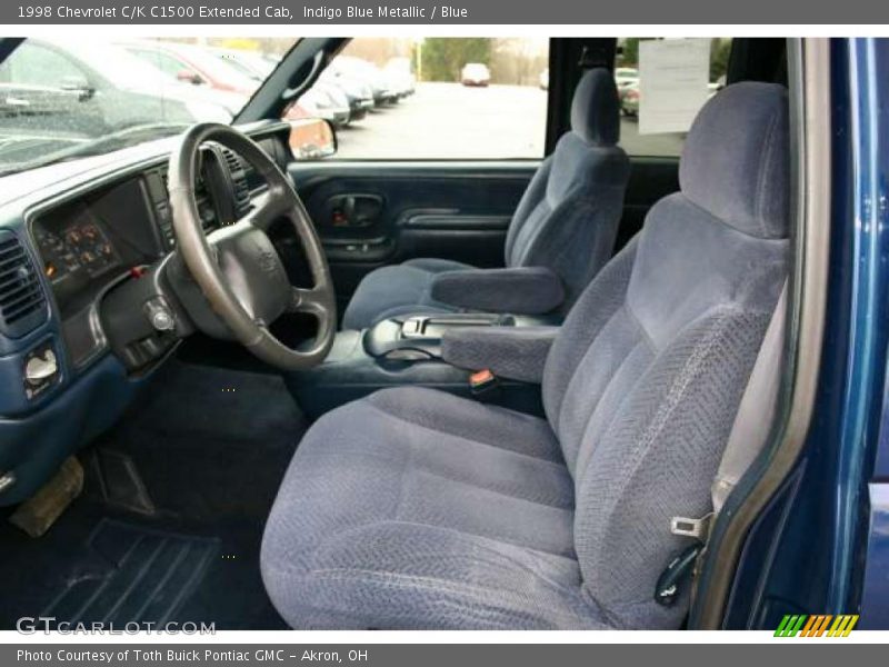 Indigo Blue Metallic / Blue 1998 Chevrolet C/K C1500 Extended Cab