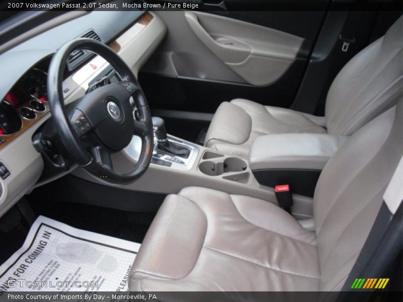  2007 Passat 2.0T Sedan Pure Beige Interior