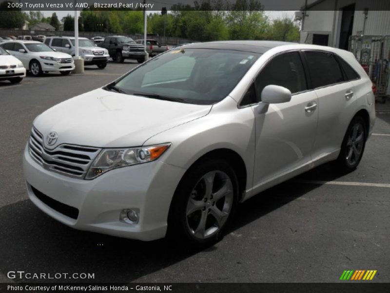 Blizzard Pearl / Ivory 2009 Toyota Venza V6 AWD