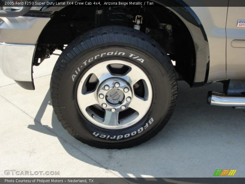 Arizona Beige Metallic / Tan 2005 Ford F250 Super Duty Lariat FX4 Crew Cab 4x4