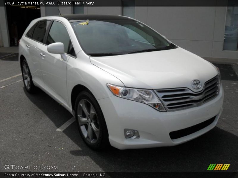 Blizzard Pearl / Ivory 2009 Toyota Venza V6 AWD