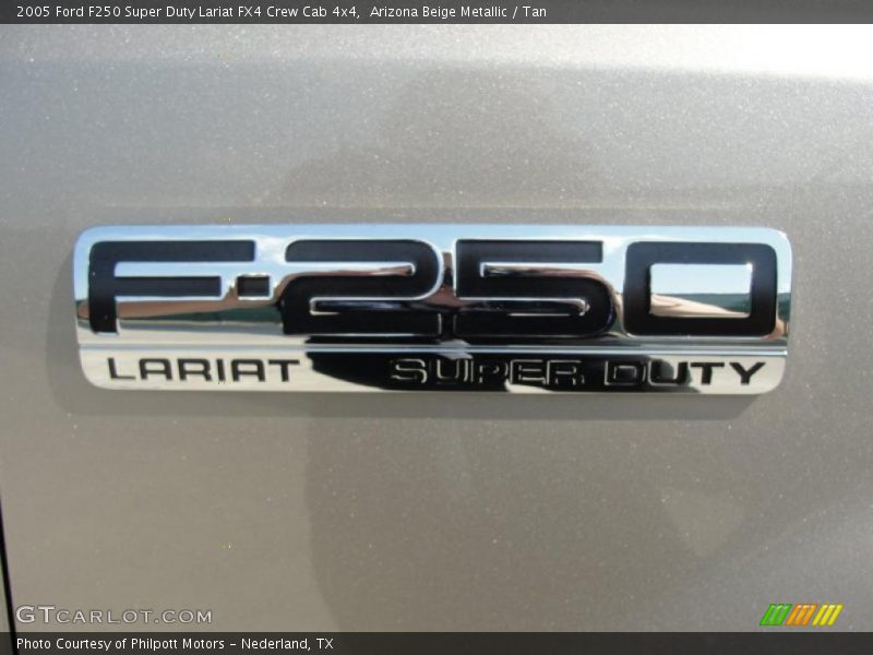 Arizona Beige Metallic / Tan 2005 Ford F250 Super Duty Lariat FX4 Crew Cab 4x4