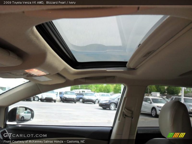 Blizzard Pearl / Ivory 2009 Toyota Venza V6 AWD