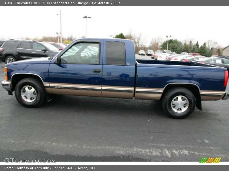 Indigo Blue Metallic / Blue 1998 Chevrolet C/K C1500 Extended Cab