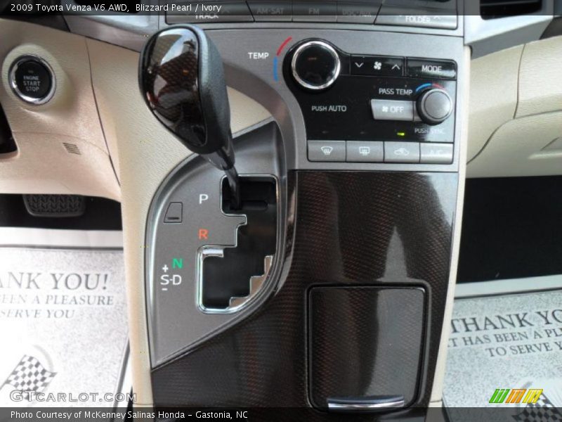 Blizzard Pearl / Ivory 2009 Toyota Venza V6 AWD