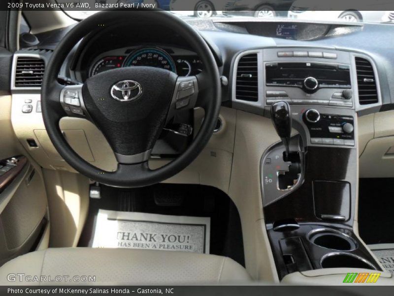 Blizzard Pearl / Ivory 2009 Toyota Venza V6 AWD