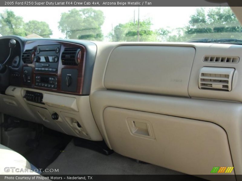 Arizona Beige Metallic / Tan 2005 Ford F250 Super Duty Lariat FX4 Crew Cab 4x4