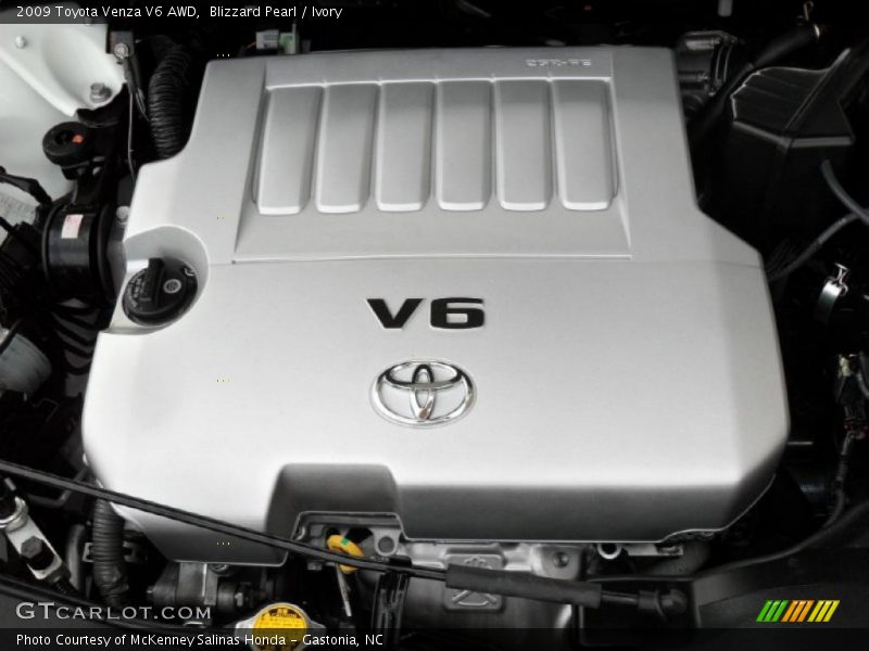 Blizzard Pearl / Ivory 2009 Toyota Venza V6 AWD