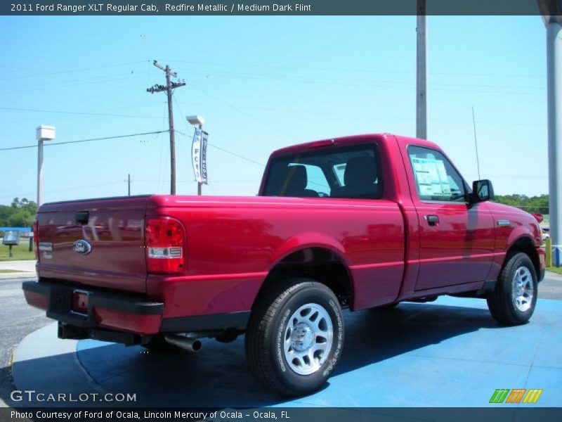 Redfire Metallic / Medium Dark Flint 2011 Ford Ranger XLT Regular Cab