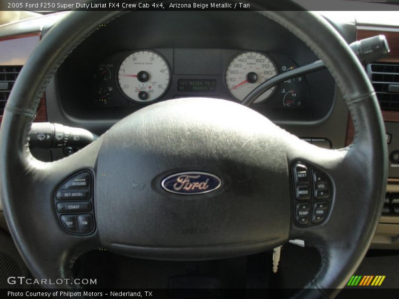 Arizona Beige Metallic / Tan 2005 Ford F250 Super Duty Lariat FX4 Crew Cab 4x4