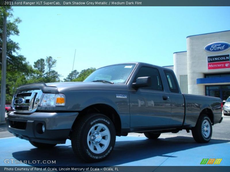 Dark Shadow Grey Metallic / Medium Dark Flint 2011 Ford Ranger XLT SuperCab