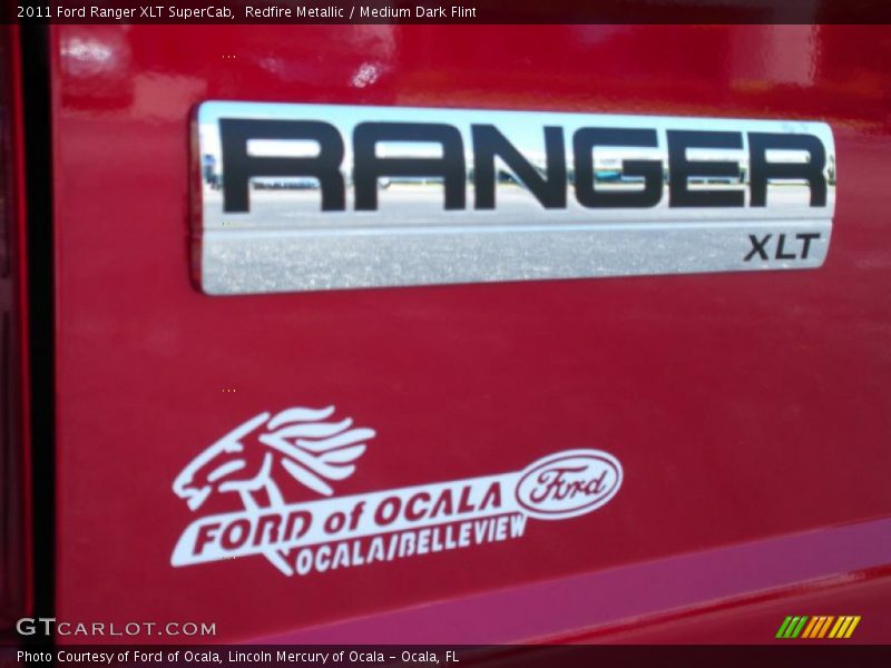 Redfire Metallic / Medium Dark Flint 2011 Ford Ranger XLT SuperCab