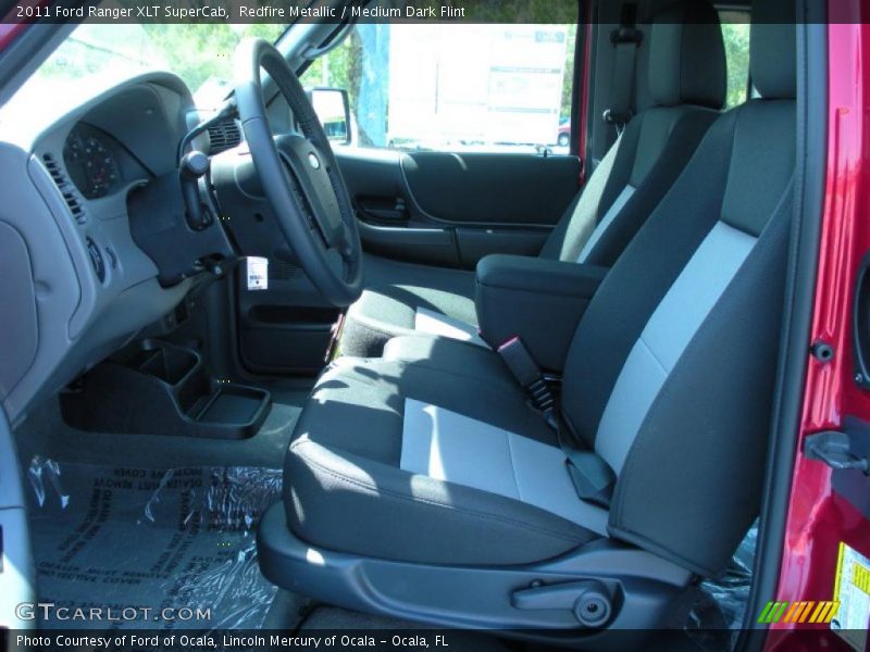  2011 Ranger XLT SuperCab Medium Dark Flint Interior