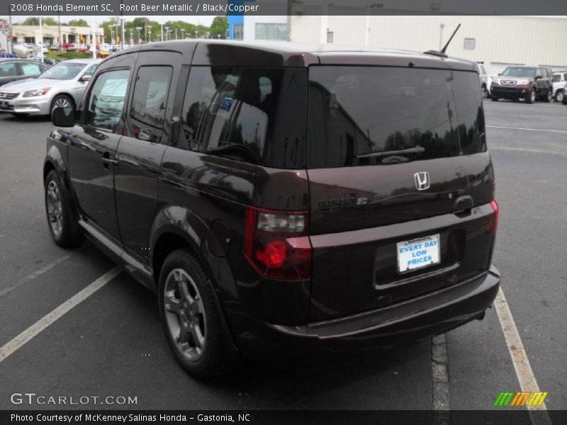 Root Beer Metallic / Black/Copper 2008 Honda Element SC