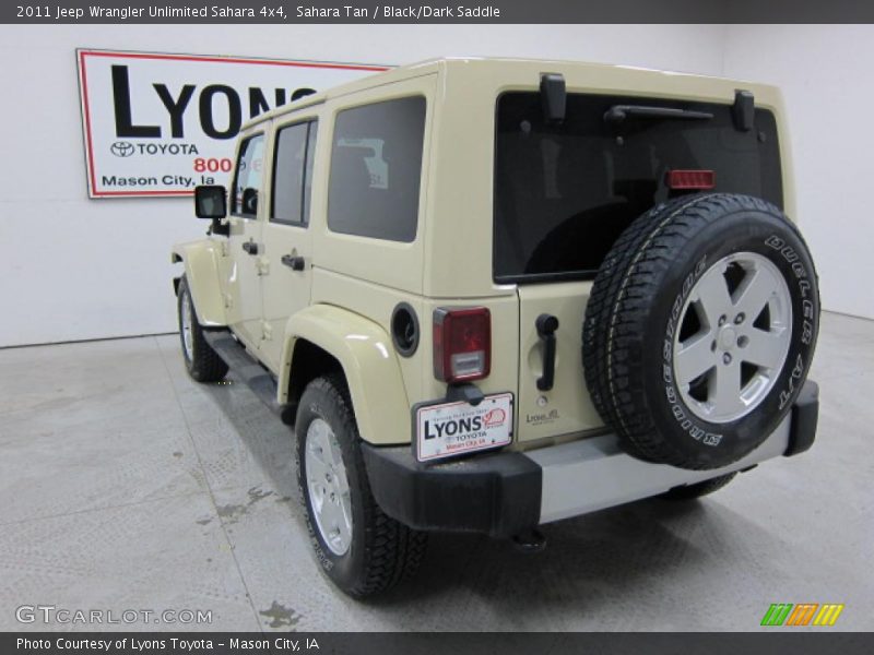 Sahara Tan / Black/Dark Saddle 2011 Jeep Wrangler Unlimited Sahara 4x4