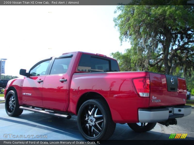 Red Alert / Almond 2009 Nissan Titan XE Crew Cab