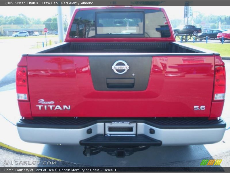 Red Alert / Almond 2009 Nissan Titan XE Crew Cab