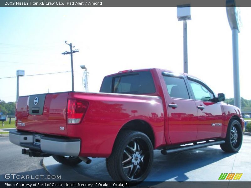 Red Alert / Almond 2009 Nissan Titan XE Crew Cab