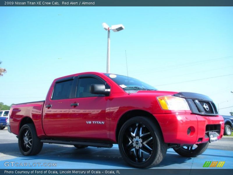 Red Alert / Almond 2009 Nissan Titan XE Crew Cab