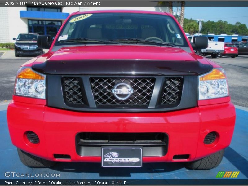 Red Alert / Almond 2009 Nissan Titan XE Crew Cab