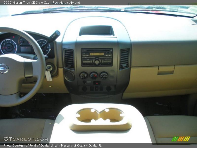 Red Alert / Almond 2009 Nissan Titan XE Crew Cab