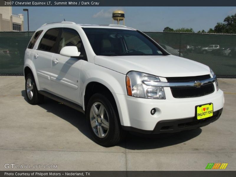 Summit White / Dark Gray 2007 Chevrolet Equinox LT
