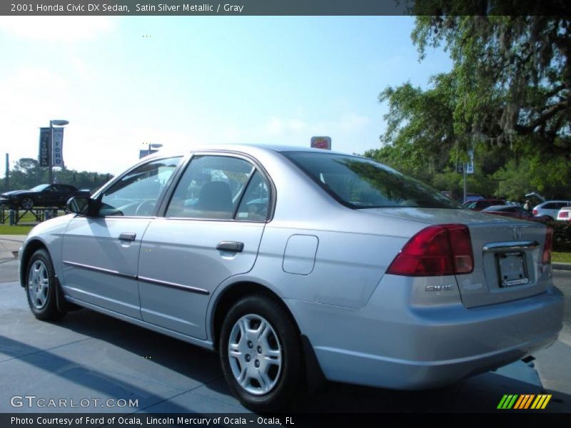 Satin Silver Metallic / Gray 2001 Honda Civic DX Sedan