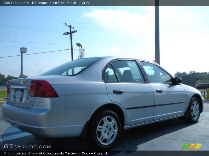 Satin Silver Metallic / Gray 2001 Honda Civic DX Sedan