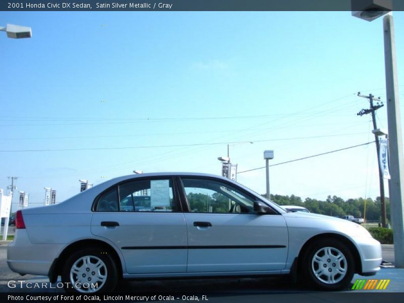 Satin Silver Metallic / Gray 2001 Honda Civic DX Sedan