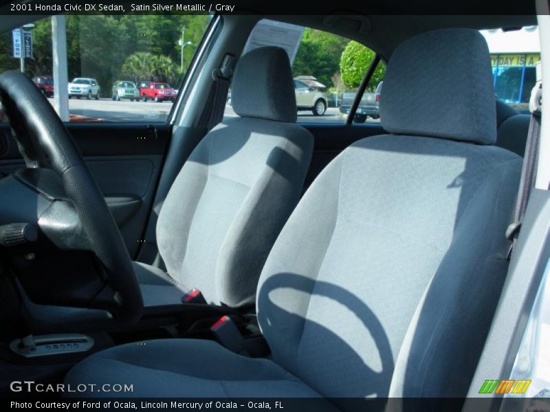 Satin Silver Metallic / Gray 2001 Honda Civic DX Sedan