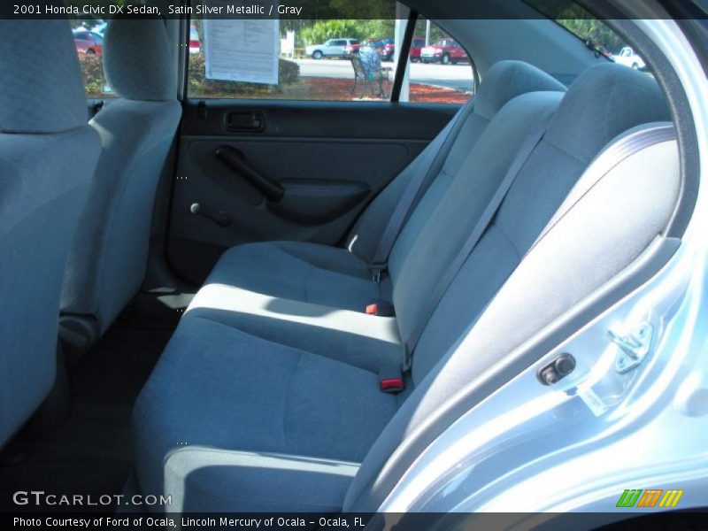 Satin Silver Metallic / Gray 2001 Honda Civic DX Sedan