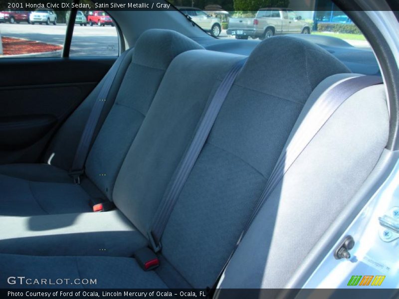 Satin Silver Metallic / Gray 2001 Honda Civic DX Sedan