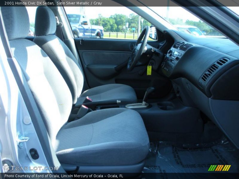 Satin Silver Metallic / Gray 2001 Honda Civic DX Sedan