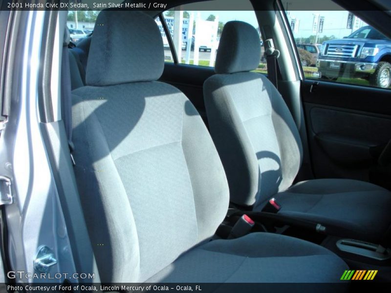 Satin Silver Metallic / Gray 2001 Honda Civic DX Sedan