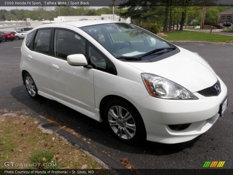 Taffeta White / Sport Black 2009 Honda Fit Sport