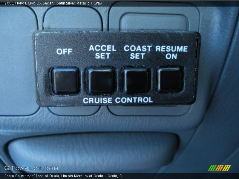 Satin Silver Metallic / Gray 2001 Honda Civic DX Sedan