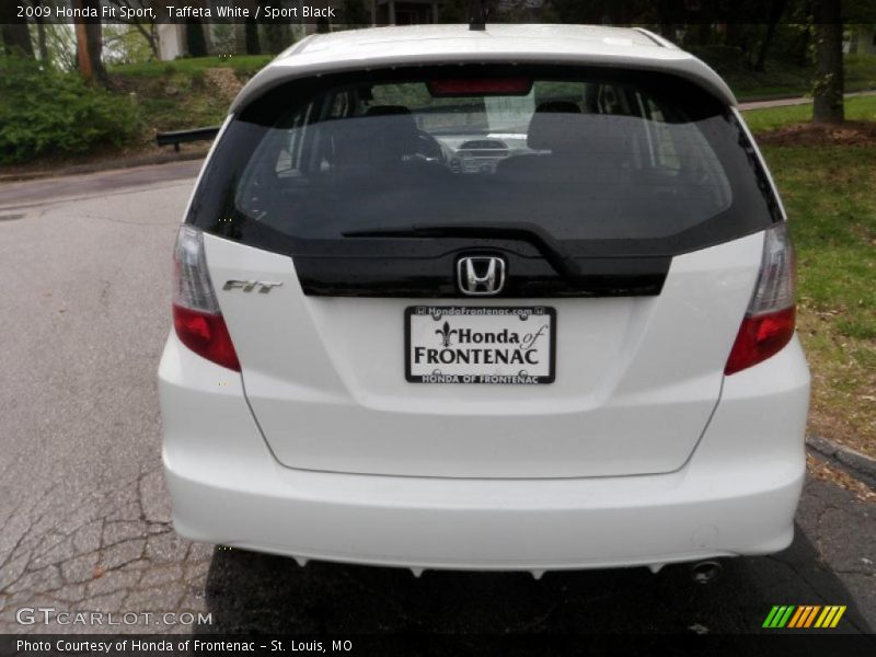 Taffeta White / Sport Black 2009 Honda Fit Sport