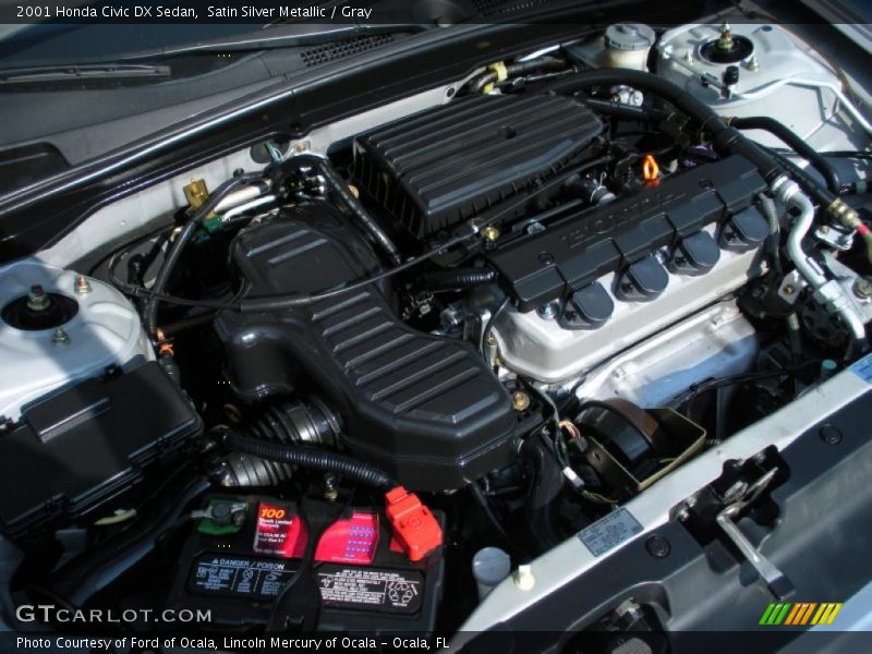  2001 Civic DX Sedan Engine - 1.7L SOHC 16V 4 Cylinder