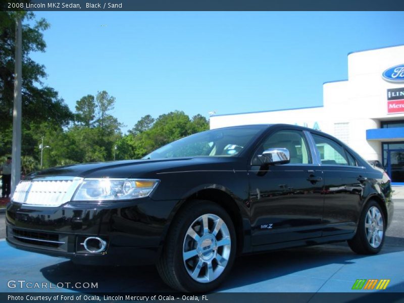 Black / Sand 2008 Lincoln MKZ Sedan