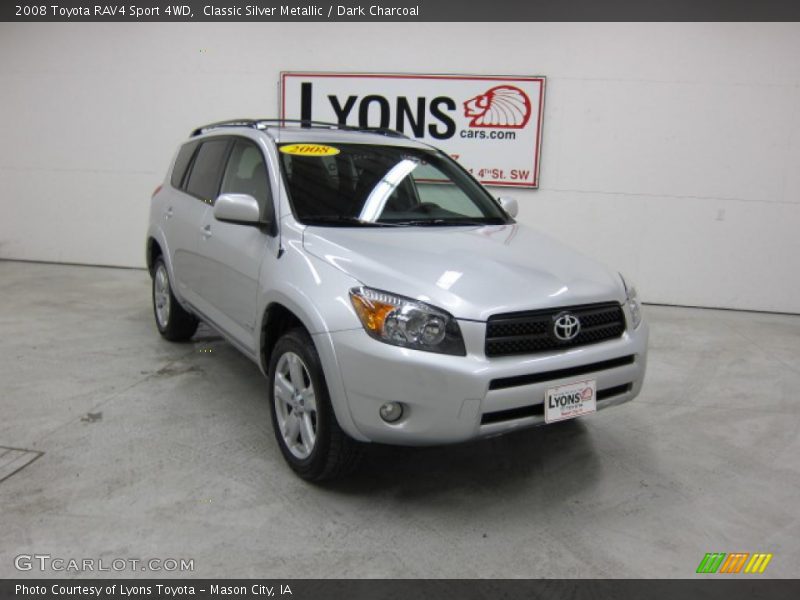 Classic Silver Metallic / Dark Charcoal 2008 Toyota RAV4 Sport 4WD