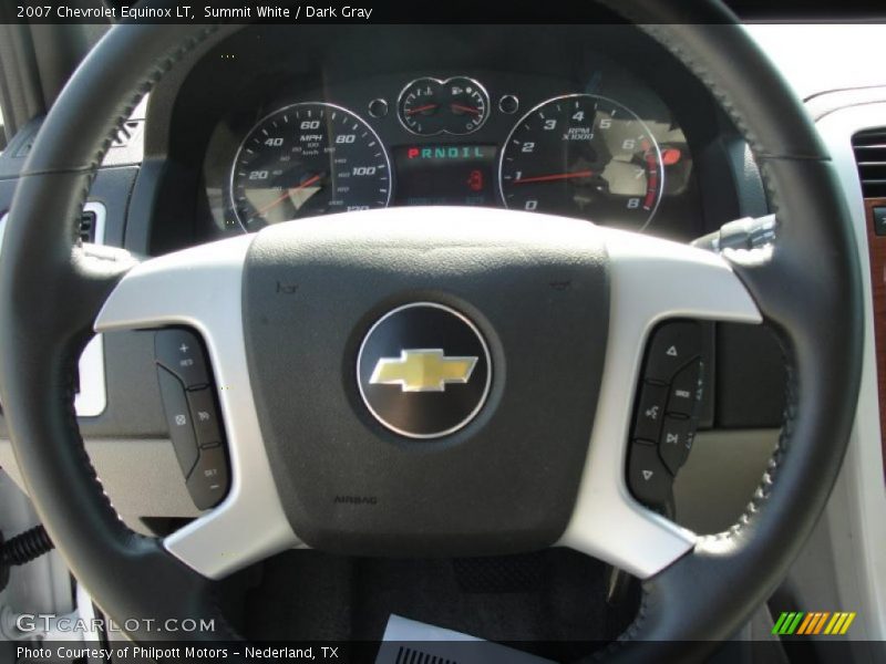 Summit White / Dark Gray 2007 Chevrolet Equinox LT