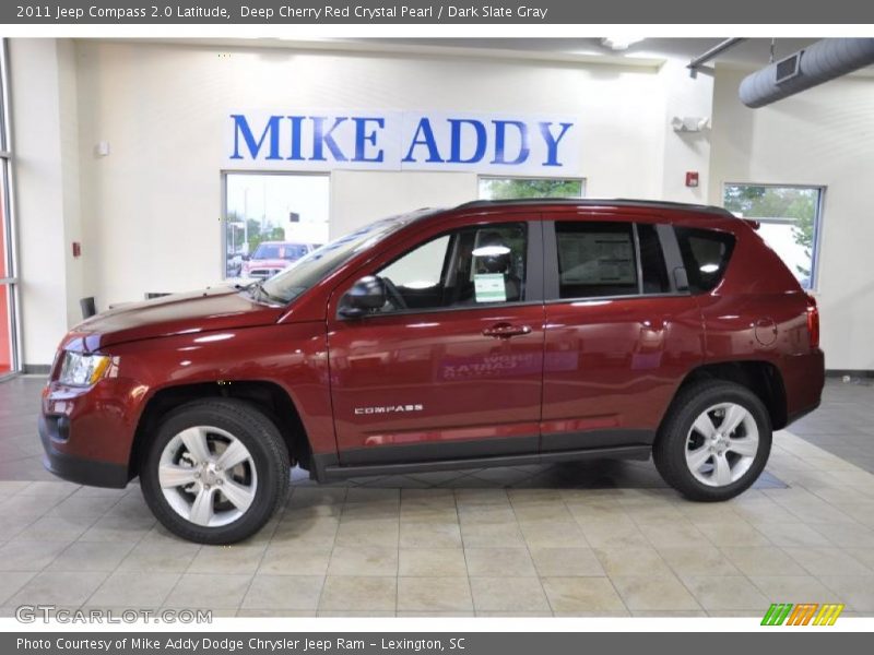 Deep Cherry Red Crystal Pearl / Dark Slate Gray 2011 Jeep Compass 2.0 Latitude