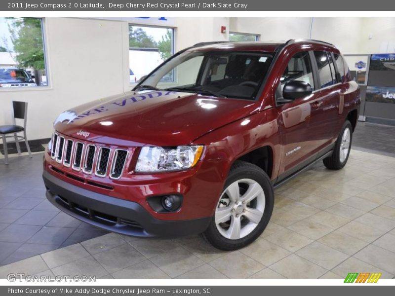 Deep Cherry Red Crystal Pearl / Dark Slate Gray 2011 Jeep Compass 2.0 Latitude