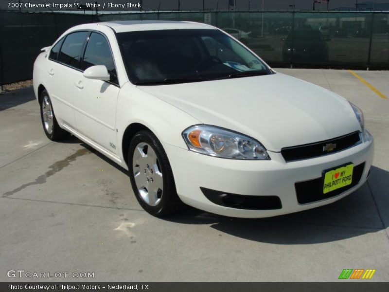 White / Ebony Black 2007 Chevrolet Impala SS