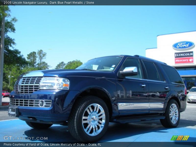 Dark Blue Pearl Metallic / Stone 2008 Lincoln Navigator Luxury