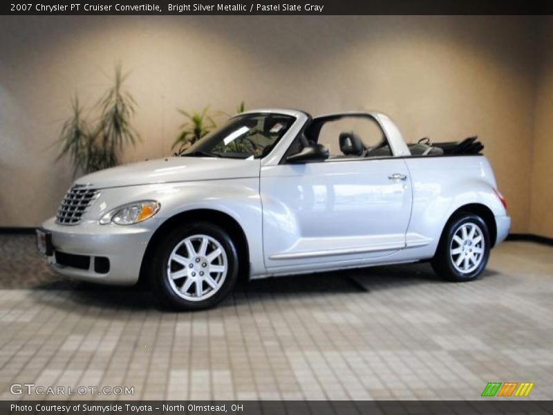 Bright Silver Metallic / Pastel Slate Gray 2007 Chrysler PT Cruiser Convertible