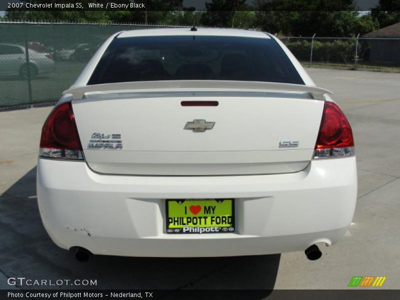 White / Ebony Black 2007 Chevrolet Impala SS