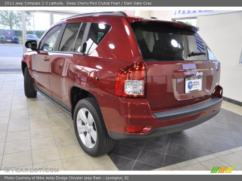 Deep Cherry Red Crystal Pearl / Dark Slate Gray 2011 Jeep Compass 2.0 Latitude